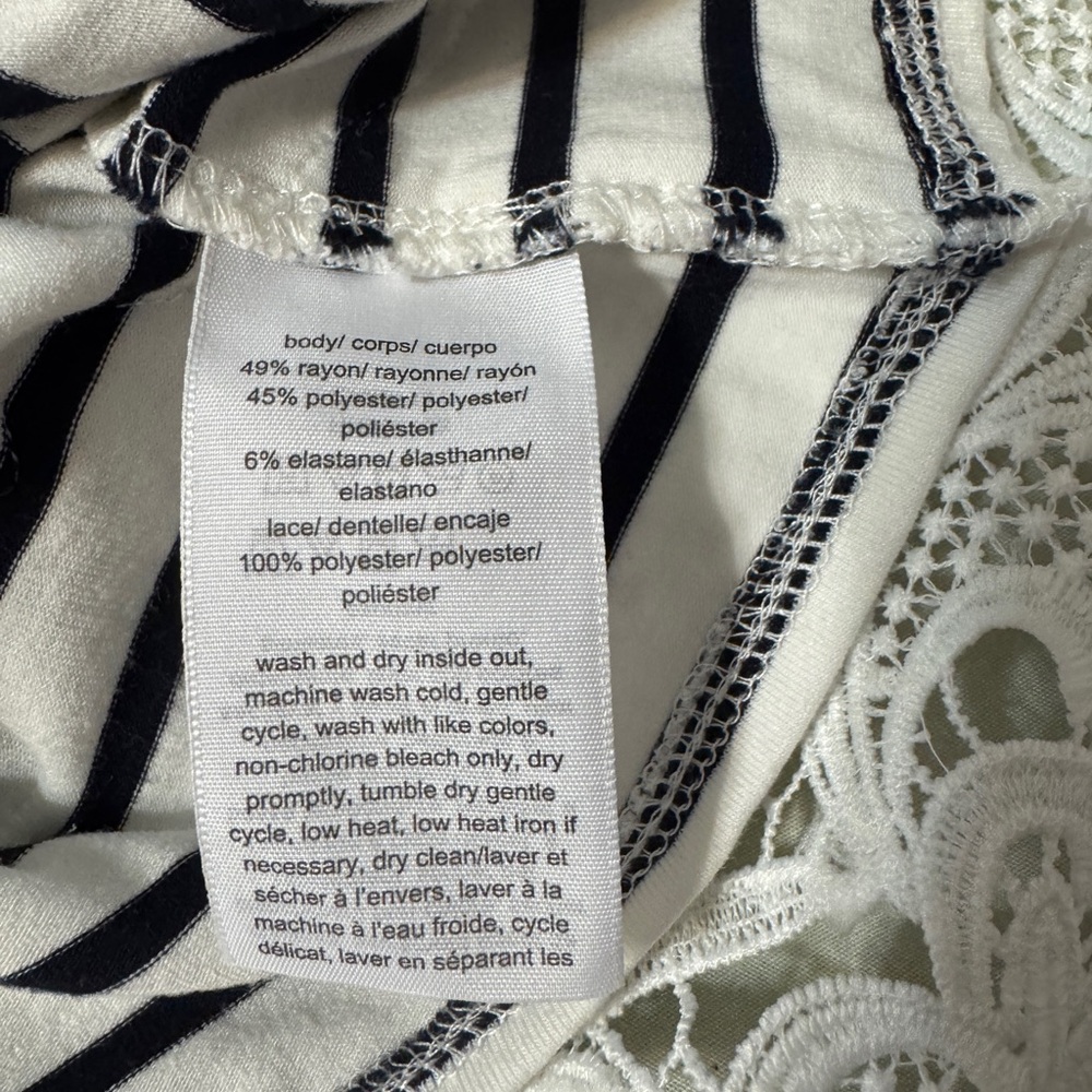 Tommy Hilfiger Black and White Striped Midi Dress - Picture 9 of 11